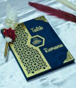 Star Design Nikah Nama Red &Navy Blue